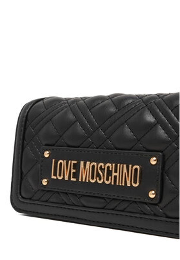 Love Moschino - LOVE MOSCHINO Torebka JC5681PP0NLA0000 Czarny. Kolor: czarny. Materiał: skórzane