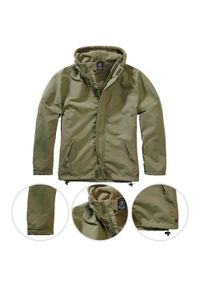 Kurtka turystyczna męska Brandit Frontzip Windbreaker Olive. Kolor: zielony