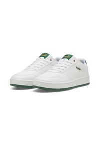 Puma - Sneakersy Court Classic PUMA White Vine Gold Green. Kolor: zielony, biały, wielokolorowy. Sport: turystyka piesza