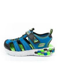 skechers - Buty do chodzenia dla dzieci Skechers 402213LBBLM. Zapięcie: rzepy. Kolor: brązowy, szary, wielokolorowy. Materiał: syntetyk, tkanina, materiał