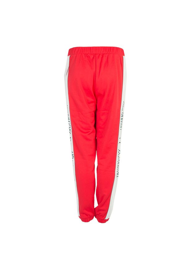 Juicy Couture Spodnie "Track" | JWTKB179665 | Track Pant | Kobieta | Czerwony. Okazja: na co dzień. Kolor: czerwony. Materiał: poliester. Wzór: nadruk. Styl: casual