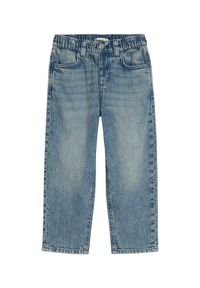 bonprix - Jeansy loose fit z gumką w pasie, z czystej bawełny. Kolor: niebieski #1