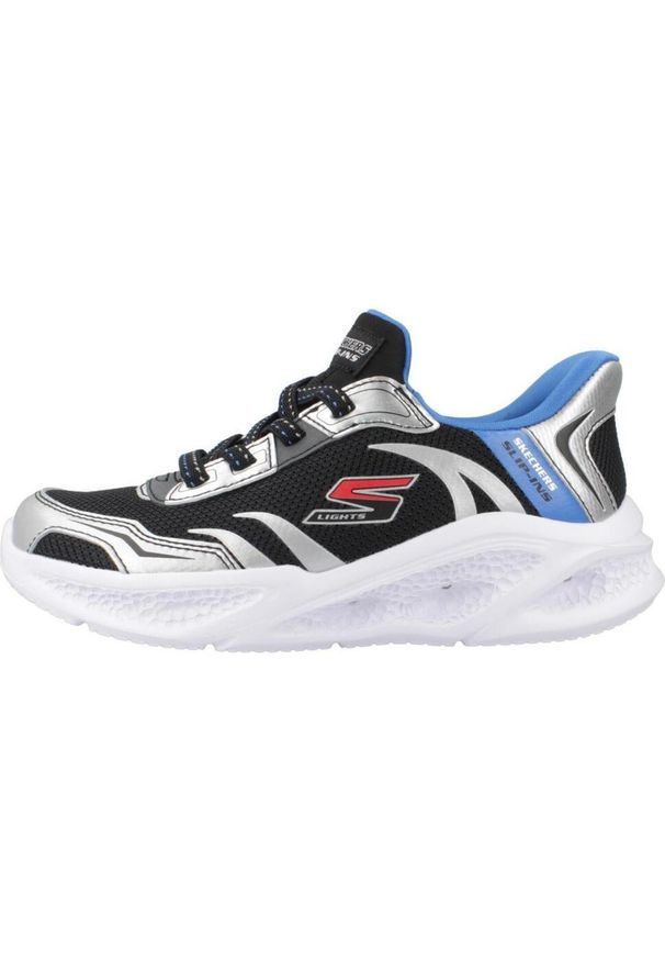 skechers - Kapcie SKECHERS METEOR-LIGHTS Czarny. Kolor: czarny. Materiał: syntetyk, tkanina. Model: Skechers Sport. Sport: turystyka piesza