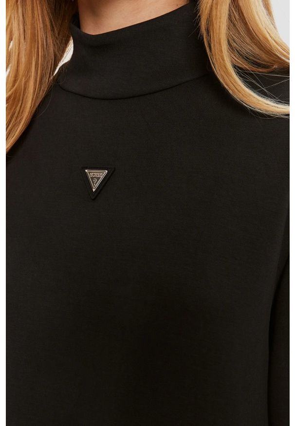 Guess - GUESS Czarna damska bluza Olympe, Rozmiar L. Kolor: czarny
