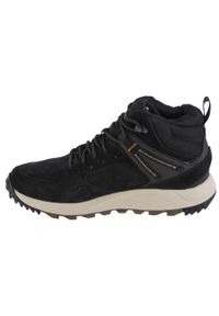 Buty zimowe męskie, Merrell Wildwood Sneaker Mid WP. Kolor: czarny. Sezon: zima