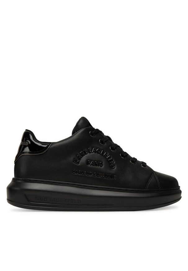 Karl Lagerfeld - KARL LAGERFELD Sneakersy KL62539K Czarny. Kolor: czarny. Materiał: skóra