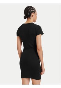 Tommy Jeans Sukienka letnia Flag DW0DW22613 Czarny Slim Fit. Kolor: czarny. Materiał: bawełna. Sezon: lato #5