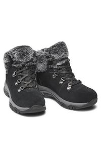 skechers - Skechers Trzewiki Falls Finest 167178/BLK Czarny. Kolor: czarny. Materiał: zamsz, skóra #5