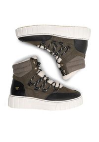 Mustang Sneakersy 1446-601 Khaki. Kolor: brązowy. Materiał: skóra #8