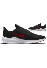 Buty do biegania męskie Nike Downshifter 11. Kolor: wielokolorowy, czarny, czerwony. Model: Nike Downshifter #1