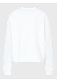 Calvin Klein Curve Bluza Inclu Micro Logo K20K205472 Biały Regular Fit. Kolor: biały. Materiał: bawełna, syntetyk