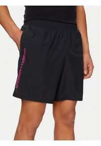 Under Armour Szorty sportowe Ua Woven Wdmk Shorts 1383356-003 Czarny Loose Fit. Kolor: czarny. Materiał: syntetyk. Styl: sportowy