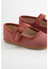 Mango Kids - Baleriny dziecięce Cove. Nosek buta: okrągły. Kolor: różowy. Materiał: syntetyk, materiał, guma. Szerokość cholewki: normalna #2