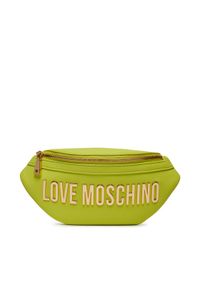Love Moschino - LOVE MOSCHINO Saszetka nerka JC4195PP1IKD0404 Zielony. Kolor: zielony. Materiał: skóra