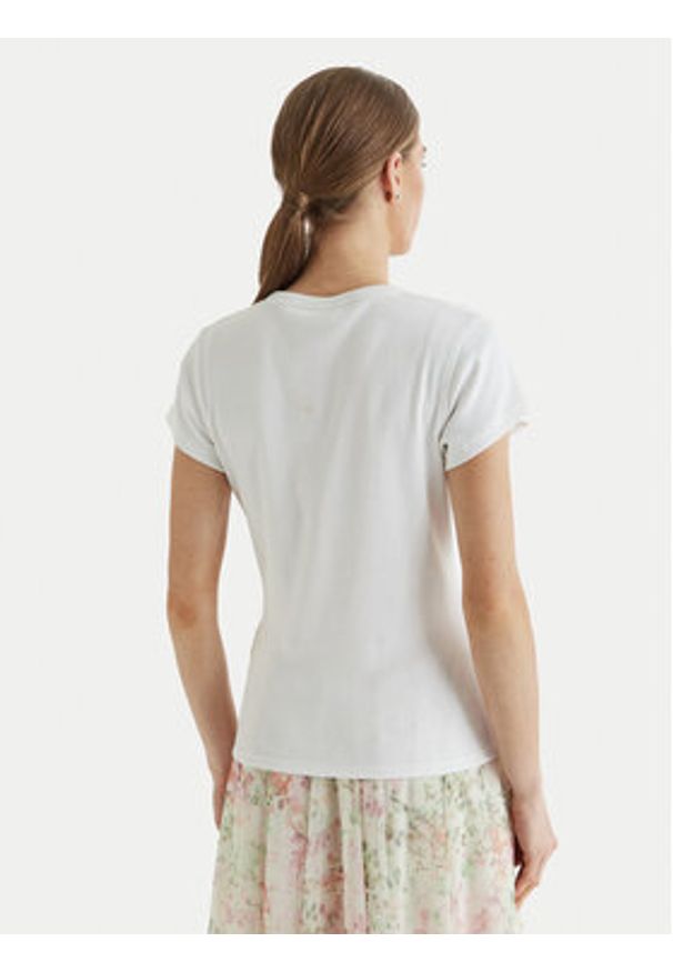 JOOP! Jeans T-Shirt Tineta 10019315 30102094 Biały Regular Fit. Kolor: biały. Materiał: bawełna
