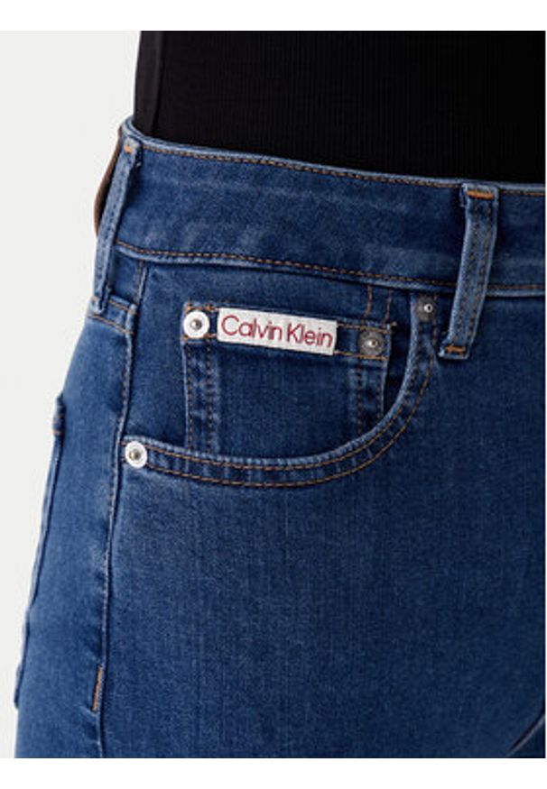 Calvin Klein Jeans Jeansy LV047E619G Niebieski Skinny Fit. Kolor: niebieski