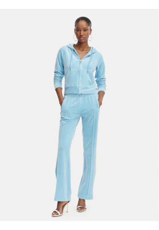 Juicy Couture Bluza Madison JCWAS126326 Błękitny Slim Fit. Kolor: niebieski. Materiał: syntetyk