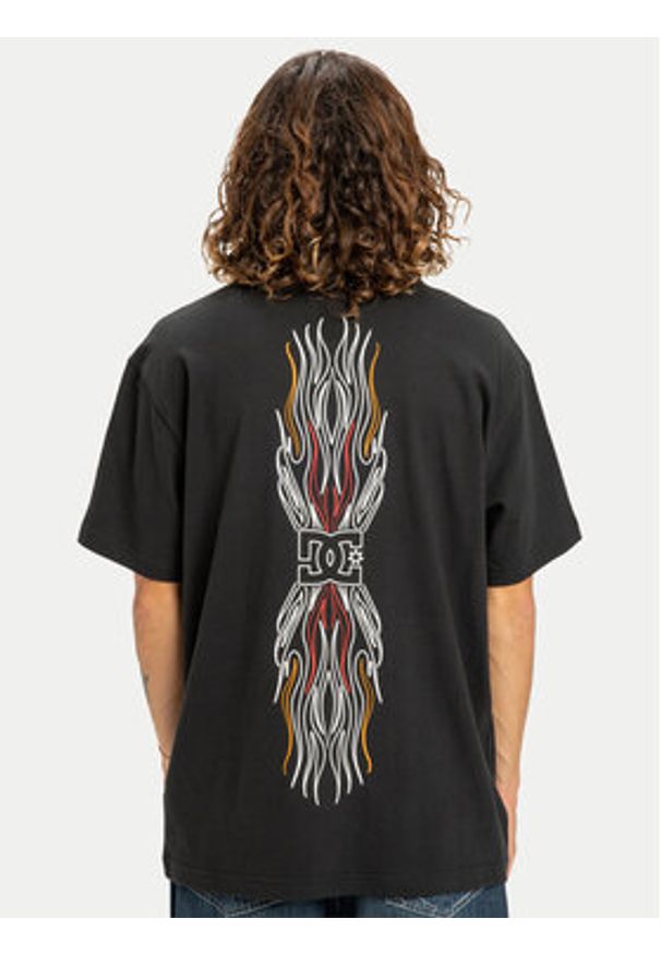 DC Shoes T-Shirt Burn Out EDYZT04356 Czarny Regular Fit. Kolor: czarny. Materiał: bawełna