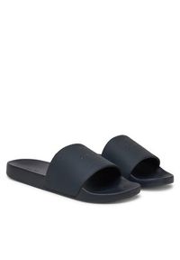 Calvin Klein Klapki Pool Slide W/ Ck Square HM0HM01754 Granatowy. Kolor: niebieski. Materiał: skóra #3