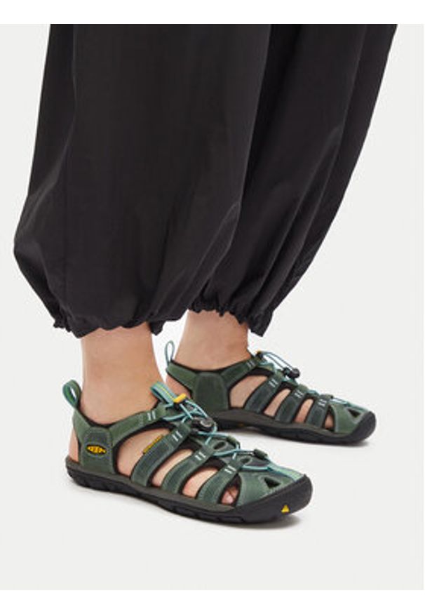 keen - Keen Sandały Clearwather Cnx Leather 1014371 Zielony. Kolor: zielony. Materiał: nubuk, skóra