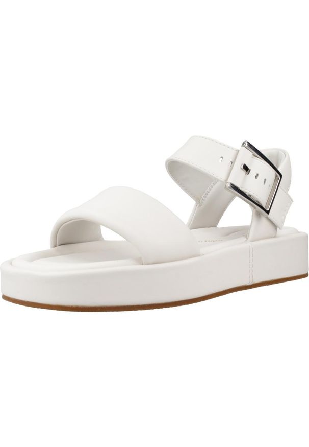 Clarks - Sandały CLARKS ALDA STRAP Biały. Kolor: biały. Materiał: skóra. Sezon: lato