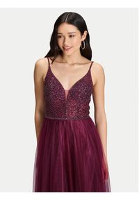 Hey Kyla Sukienka wieczorowa 5AJ127HK Bordowy Regular Fit. Kolor: czerwony. Materiał: syntetyk. Styl: wizytowy #4