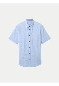 Tom Tailor Koszula 1040138 Niebieski Regular Fit. Kolor: niebieski. Materiał: bawełna