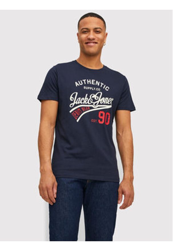 Jack & Jones - Jack&Jones Komplet 3 t-shirtów Ethan 12221269 Kolorowy Regular Fit. Materiał: bawełna. Wzór: kolorowy