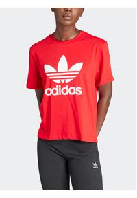 Adidas - adidas T-Shirt adicolor Trefoil IM6930 Czerwony Boxy Fit. Kolor: czerwony. Materiał: bawełna