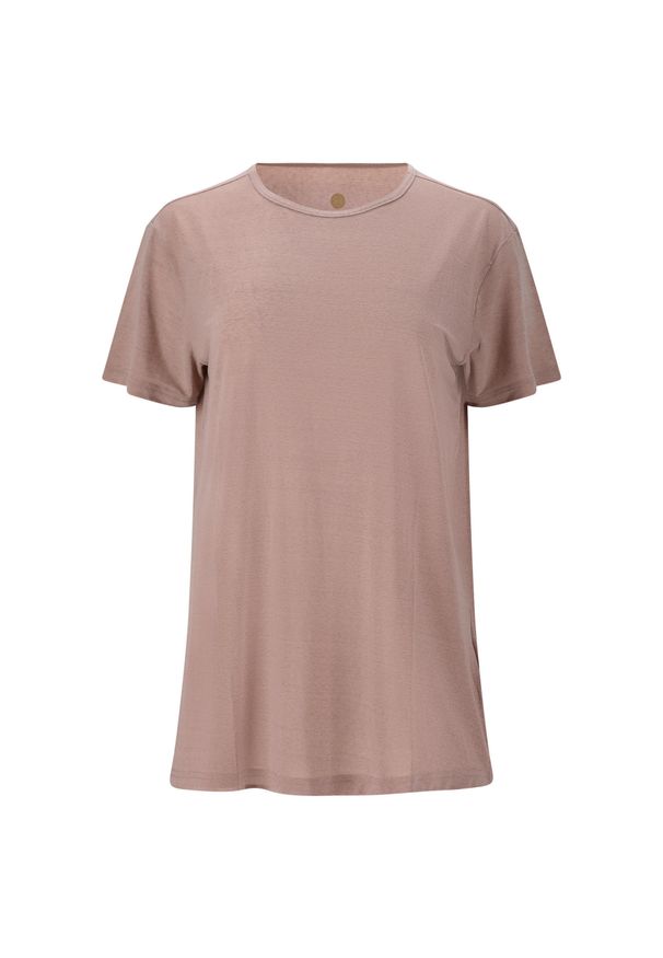 ENDURANCE - Koszulka do jogi Athlecia Lizzy. Kolor: różowy. Materiał: poliester, elastan. Sport: joga i pilates