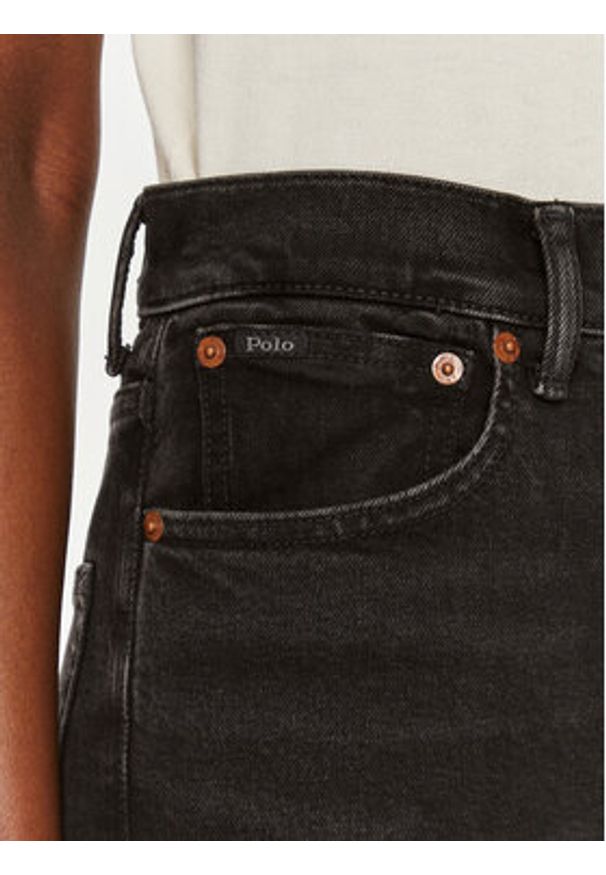 Polo Ralph Lauren Jeansy 211890134001 Czarny Super Slim Fit. Kolor: czarny