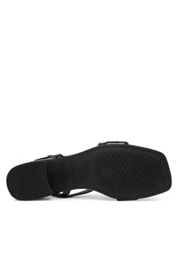 Clarks Sandały Serina35 Strap 26186117 Czarny. Kolor: czarny. Materiał: skóra