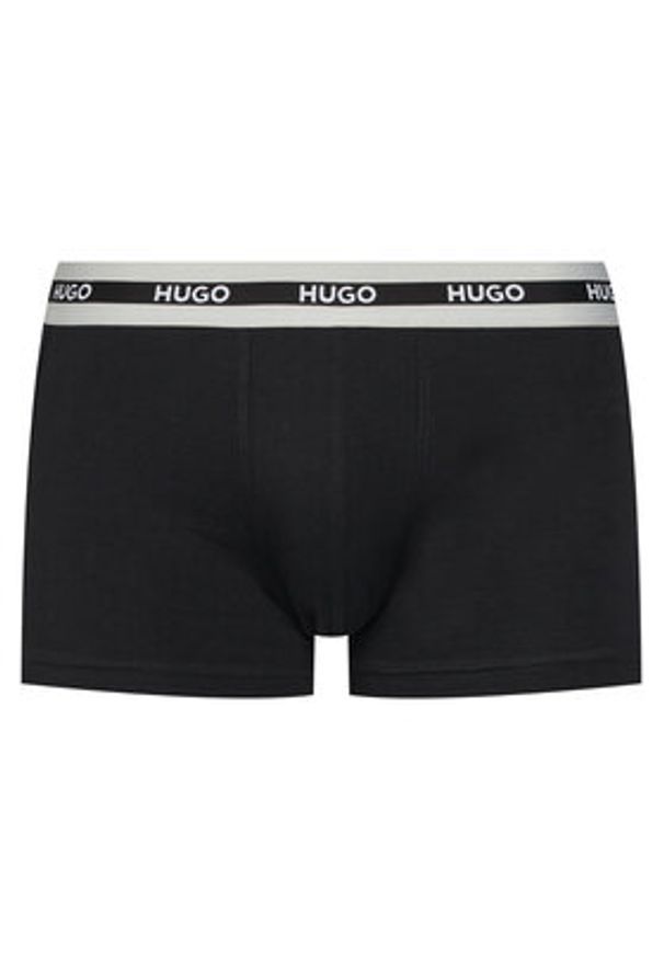 Hugo - HUGO Komplet 3 par bokserek 50492375 Czarny Regular Fit. Kolor: czarny. Materiał: bawełna