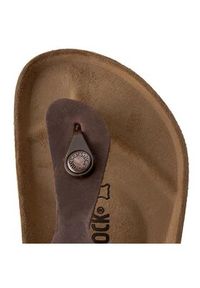 Birkenstock Japonki Gizeh 0743831 Brązowy. Kolor: brązowy. Materiał: skóra, nubuk #3