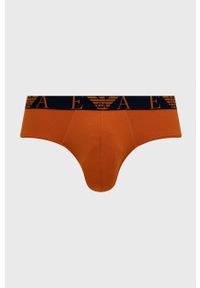 Emporio Armani Underwear Slipy (3-pack) męskie kolor fioletowy. Kolor: fioletowy. Materiał: materiał