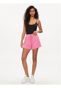 Guess Top O4GP10 KBXB2 Czarny Slim Fit. Kolor: czarny. Materiał: syntetyk
