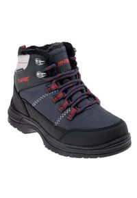 Buty Hi-tec Lusari Mid Wp Jr 92800377012 czarne. Okazja: na co dzień. Kolor: czarny. Materiał: materiał, mesh, guma, futro, skóra. Szerokość cholewki: normalna #4