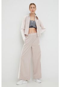 Adidas - adidas dres damski kolor beżowy. Kolor: beżowy. Materiał: dresówka #1