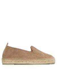 Manebi Espadryle Flat Espardilles W 1.9 N0 Beżowy. Kolor: beżowy. Materiał: zamsz, skóra