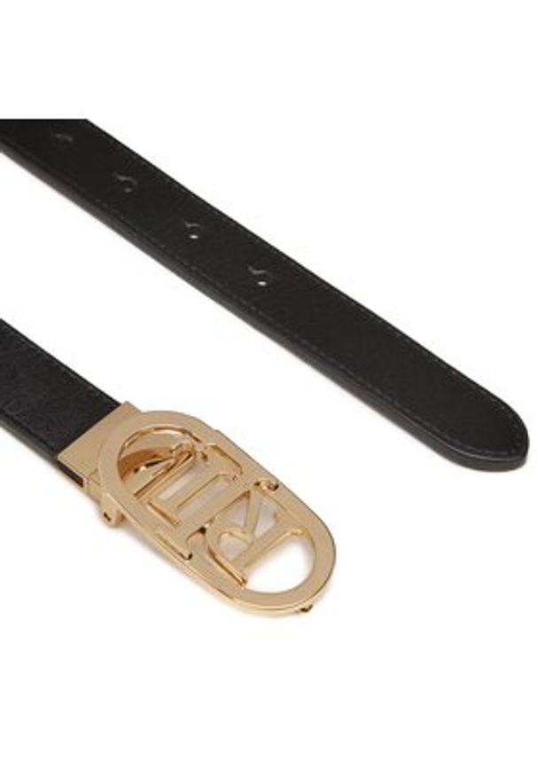 Lauren Ralph Lauren Pasek Damski Oval Rev 25 412883714003 Brązowy. Kolor: brązowy. Materiał: skóra