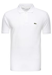 Lacoste Polo L1212 Biały Classic Fit. Typ kołnierza: polo. Kolor: biały. Materiał: bawełna