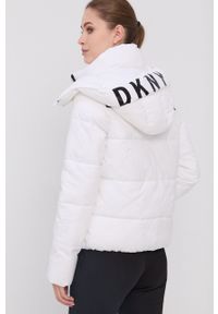 DKNY - Dkny - Kurtka. Kolor: biały. Materiał: tkanina. Wzór: gładki. Sezon: zima #5