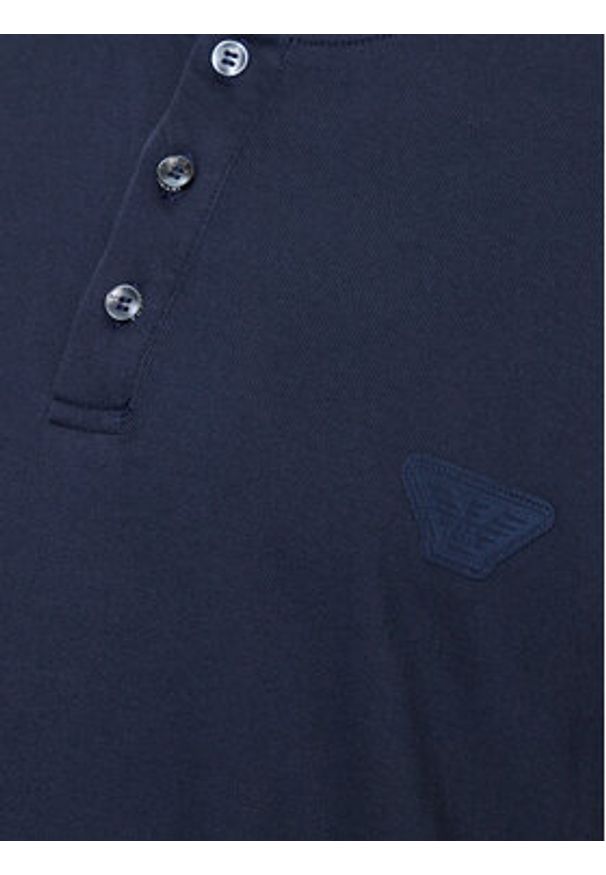 Emporio Armani Underwear Polo 211862 3R460 06935 Granatowy Regular Fit. Typ kołnierza: polo. Kolor: niebieski. Materiał: bawełna