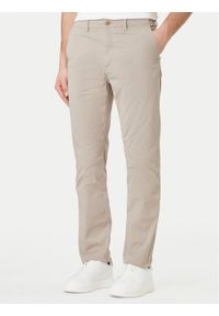 Calvin Klein Jeans Spodnie materiałowe LV04RF618G Beżowy Slim Fit. Kolor: beżowy. Materiał: bawełna #1