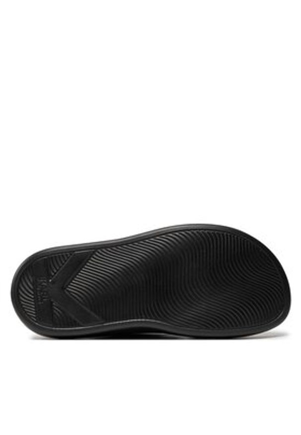 Karl Lagerfeld - KARL LAGERFELD Klapki KL62504 Czarny. Kolor: czarny. Materiał: skóra
