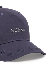 Guess Czapka z daszkiem V5YZ01 WFKN0 Granatowy. Kolor: niebieski. Materiał: bawełna, materiał