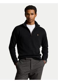 Polo Ralph Lauren Bluza Lsl 710671929001 Czarny Regular Fit. Typ kołnierza: polo. Kolor: czarny. Materiał: bawełna #1