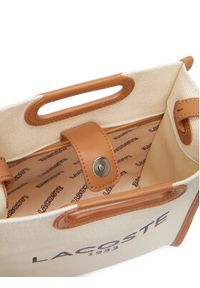 Lacoste Torebka Small Heritage Canvas Tote NF5232TD Beżowy jasny. Kolor: beżowy #4