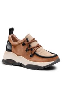 Sneakersy Hispanitas Andes HI222197 Cana. Kolor: brązowy. Materiał: zamsz, skóra