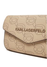 Karl Lagerfeld - KARL LAGERFELD Torebka A1W32045 Beżowy. Kolor: beżowy. Materiał: skórzane #4